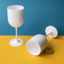 Custom 450ml 16oz PP Plastic Wine Cup Food Grade Champagne Cup OPP Pack Disposable Colorful Acrylic Wine Glasses Cup for Wedding