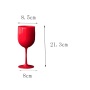 Custom 450ml 16oz PP Plastic Wine Cup Food Grade Champagne Cup OPP Pack Disposable Colorful Acrylic Wine Glasses Cup for Wedding