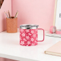 Personalized 12oz 14oz 16oz 24oz Stainless Steel Tumbler with Handle Vacuum Insulated Custom Camping Coffee Mug with Handle