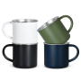 12 oz Coffee Mug Handle Tumblers Single Wall Stainless Steel 400ml Business Party  Beer Metal Cups for Drinking Outdoors