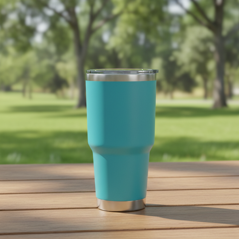 Custom Logo 30oz Powder Coated Travel Tumbler Double Walled Vacuum Insulated Stainless Steel 30 oz Coffee Mug Cup With Lid