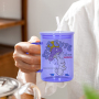 Sublimation Clear Jelly Candy 17oz Glass Tumbler 17oz Mug Sublimation Blanks Glass Can Tumbler Cup with Handle and