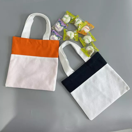 RTS US Warehouse 25pcs/ctn 10.5*10.5inch Sublimation Halloween Candy Bags Tote Canvas Bag Mix Color