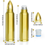 Custom 17oz 34oz 500ml 1000ml Style Lovers Gifts Souvenir Bullet Shaped Vacuum Thermoses Flask Drinking Water Bottle