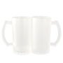 Frosted Glass Mug Sublimation Blanks 16oz Transparent Clear Beer Glass Mug with Handle Custom Tumbler Cups in Bulk