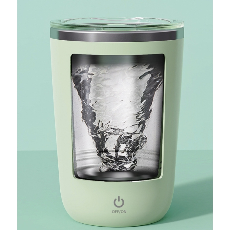 350ml Custom Logo Stainless Steel Smart Automatic Electric Mixing Cup Coffee Milk Magnetic Self Stirring Mug Coffee Mixer