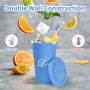 16oz 24oz Matt Painting Double Wall Custom Color AcrylicTumbler With Straw and Lid BPA Free Tumbler Personalized Plastic Cups