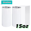 15oz sublimation tumbler with plastic straw