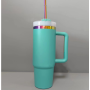 NEW Rainbow Plated Underneath 30oz Powder Coated Stainless Steel Handle Mug Double Wall Insulated Tumblers for Laser Engraving