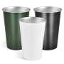 RTS White Custom Logo 450ml Single Wall Stainless Steel Spray Painting Beer Mugs Portable Coffee Drinking Cups