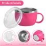China RTS Mini 3oz Tumbler Shot Glass Stainless Steel Tumbler Cups with Handle Lids for Cocktail Coffee Whiskey Beer