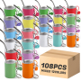 RTS US Sublimation Shot Glasses Tumblers Blanks Stainless Steel Double Wall Mini Tumbler with Keychain Cute Shot Glasses Set