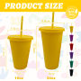 Personalised Plastic Cups Decorative Party Supplies 24oz Cups Custom logo Matte Single Wall Mug with Lid Unbreakable Plastic