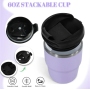 6oz Powder Coated Colors Coffee Mugs Mini Travel Cups Inside with Enamel Coating for Laser Printing