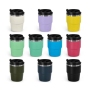 6oz Powder Coated Colors Coffee Mugs Mini Travel Cups Inside with Enamel Coating for Laser Printing
