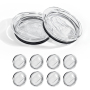 RTS Spill Leak Proof Sliding Covers Splash Resistant Replacement Color Plastic Lids for 20 oz Straight Skinny Tumbler Cup