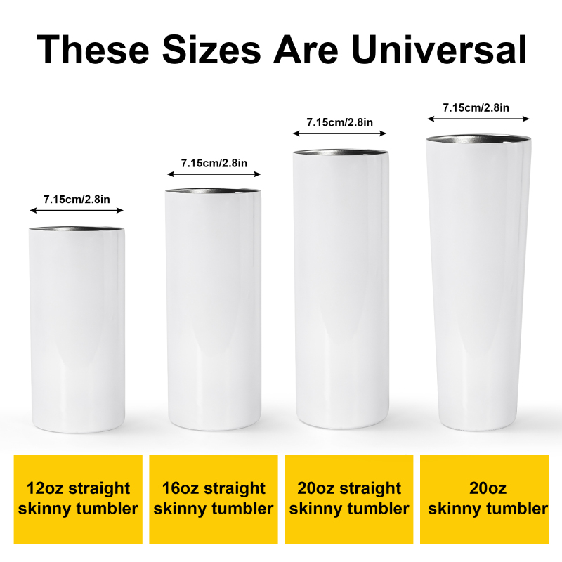 RTS Spill Leak Proof Sliding Covers Splash Resistant Replacement Color Plastic Lids for 20 oz Straight Skinny Tumbler Cup