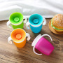 Custom Logo 240ml 360° Magic Cup Silicone Toddler for 6 Month Old and up Spill Proof Miracle Toddler Cups with Transition Handle