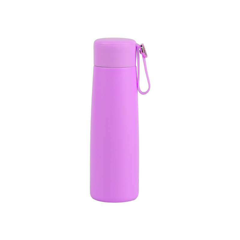 Stainless Steel SS304 220ml 320ml Double Layer Vacuum Bottle Leak Proof Insulated Customized Logo Laser Water Bottle With Rope