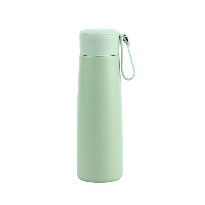 Stainless Steel SS304 220ml 320ml Double Layer Vacuum Bottle Leak Proof Insulated Customized Logo Laser Water Bottle With Rope