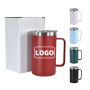 14oz Tumbler with Storage Compartment Powder Coated Travel 14oz Coffee Mug with Storage Bottom