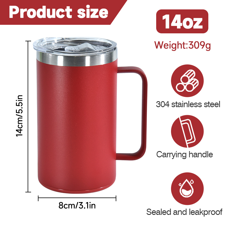 14oz Tumbler with Storage Compartment Powder Coated Travel 14oz Coffee Mug with Storage Bottom