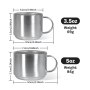 Custom Coffee Mug Insulated 3.5oz 5oz Tumbler Mini Coffee Insulated Coffee Mugs Custom with Handles Coffee Tumbler with logo