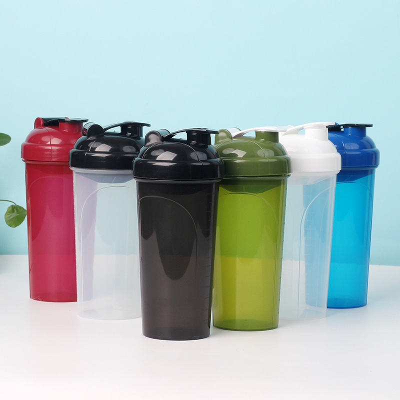 700ml Plastic Blenders Protein Shaker Bottle GYM Powder Blank Cup Water Bottles Sports Cups