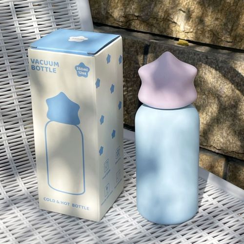 Wholesale 350ml Kids Water Bottle Stainless Steel SS316 Mini Cup Vacuum Outdoor Tumbler with Star Lid for Laser Engravings