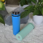 RTS 20oz Water Bottle Powder Coated Surface Laser Engraved Logo Colorful Straight Tapered Skinny Snack Lid Tumbler Business Gift