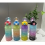 600ml Coloful Children PC Plastic Water Bottle Cute Cup for Kids Students W/ Pop Ups Drinking Mouth BAP-FREE Cartoon Astronaut