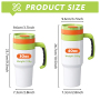 Custom 40oz Removable Handle Lids Sublimation Tumbler 32oz 40oz Insualed Double Wall Stainless Steel Travel Car Mug