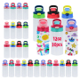 RTS USA Warehouse 30pcs/ctn 12oz Sublimation Stainless Steel Double Wall Vacuum Insulated Kids Water Bottle with Flip Lid