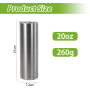 US Warehouse Clearance Sales 20oz Stainless Steel Skinny Silver Tumbler Vacuum Insulated Cups in Bulk for Sublimation DIY