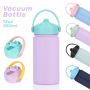 Custom logo 316L Stainless Steel Sports Water Bottle 350ml Wide Mouth Portable Handheld Contrast Color Insulated Water Bottle