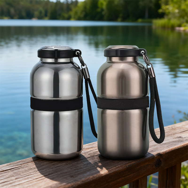Custom 316 Stainless Steel Portable Outdoor Cycling Mountaineering Kettle Gift for Men Women for Business Annual Meetings