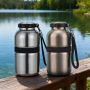 Custom 316 Stainless Steel Portable Outdoor Cycling Mountaineering Kettle Gift for Men Women for Business Annual Meetings