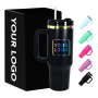 Custom rainbow Tumbler Travel Mug Insulated 40oz Insulated Stainless Steel Tumbler Custom Laser Engraved Tumblers