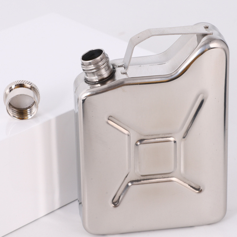 Custom 5oz Hip Flask Stainless Steel SS201 Bottle Set Whiskey Portable Jerry Can Wine Pot Men Gift Mini Water Screw Lid Flasks