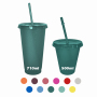 Wholesale Bulk Custom 16oz 24oz Tumbler Cup Logo Drink Cup Single Wall Tumbler Reusable Plastic Cold Cups With Lid and Straw