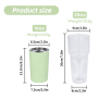 US RTS 2 in 1 25oz Glass Water Bottle Sealed Straw Plug Stainless Steel Vacuum 15oz Powder Coated Travel Coffee Cup Green