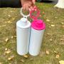 US 20oz Sublimation Insulated Water Bottle Double Wall Stainless Steel Vacuum Mug Drinking Bottle with Colored Sports Handle Lid