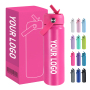 Custom Logo Outdoor Travel Stainless Steel Travel Tumbler 24oz Double Wall Thermoses Vacuum Flask Insulated Water Bottle