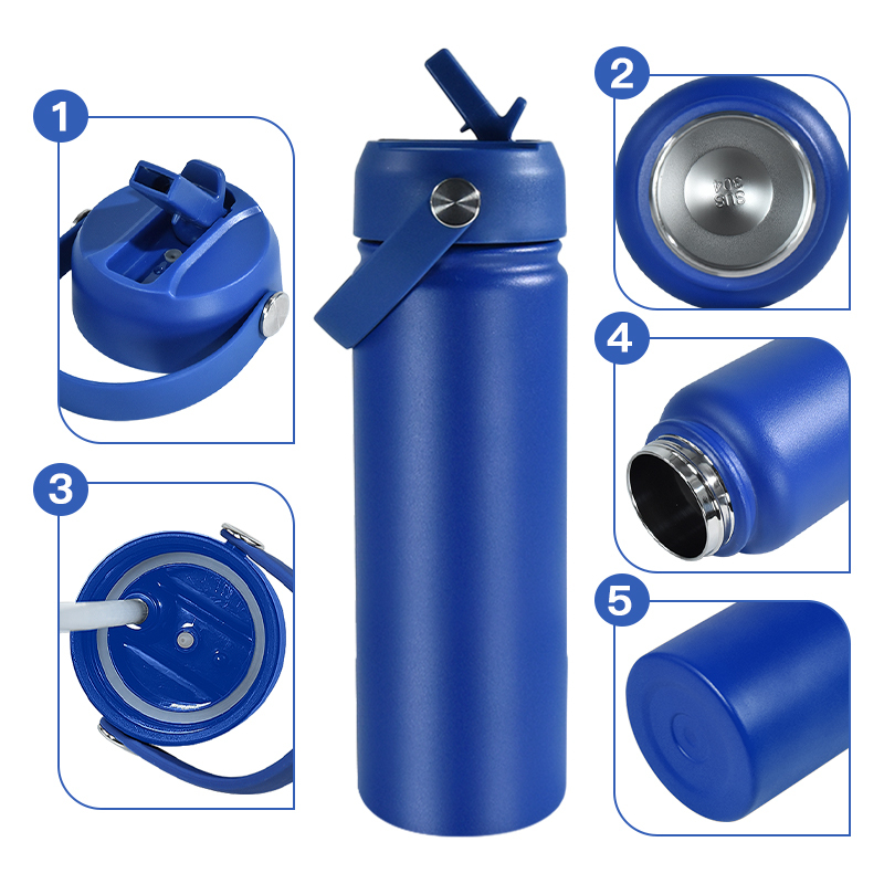 Custom Logo Outdoor Travel Stainless Steel Travel Tumbler 24oz Double Wall Thermoses Vacuum Flask Insulated Water Bottle