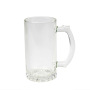 Frosted Glass Mug Sublimation Blanks 16oz Gradient Color Beer Glass Mug with Handle Custom Tumbler Cups
