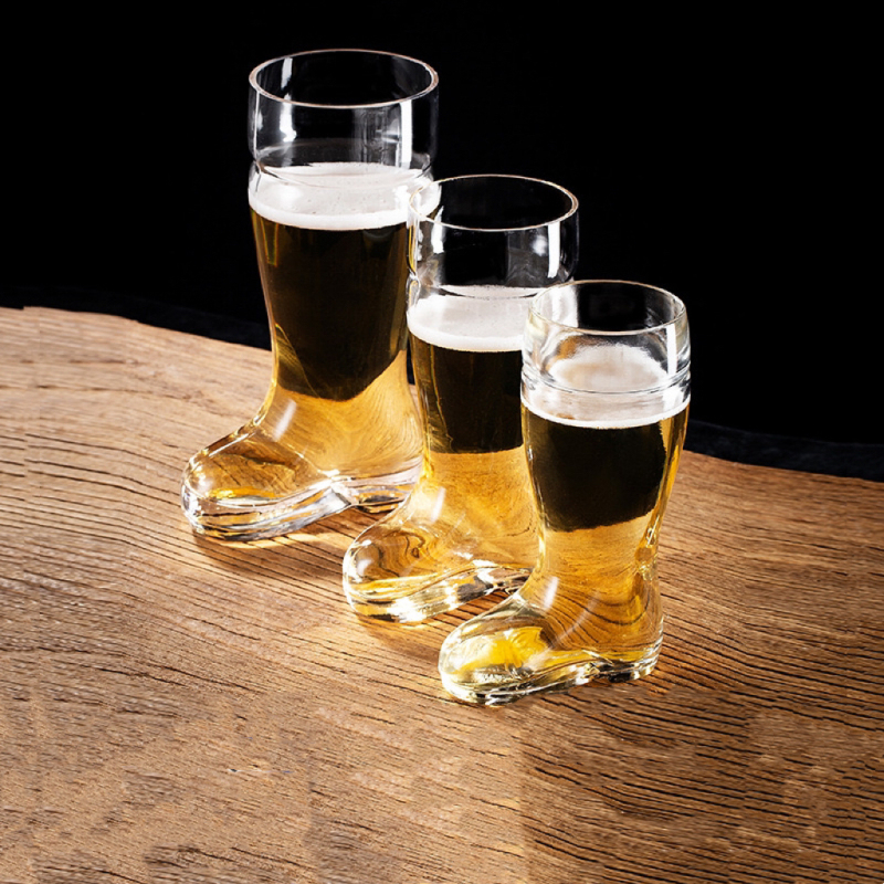 New Custom 46oz Boot Shaped Beer Glass Mug Funny Restaurants Beer Glasses Great Bachelor Party Gift