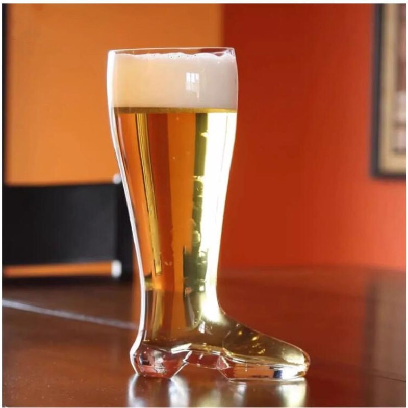 New Custom 46oz Boot Shaped Beer Glass Mug Funny Restaurants Beer Glasses Great Bachelor Party Gift