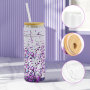 New 25oz Sublimation Glass Tumbler Pre-drilled Double Wall Glass Can with Hole Plug Bamboo Lids Us Warehouse Stocked 25pcs/ctn