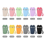 Custom Logo 12oz Personalized Inner Stainless Steel Tumbler Outder Plastic Coffee Mug Double Wall Water Drinking Bottle Low MOQ
