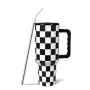 RTS 1pcs 40oz H3.0 Powder Coated Double Wall Stainless Steel Tumblers Travel Mug with Grid Printing